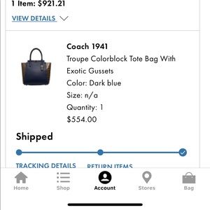 Coach 1941 Troupe Colorblock Tote w Exotic Gussets